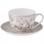 ЧАЙНАЯ ПАРА LEFARD "WHITE FLOWER"  2ПР. 330МЛ СЕРАЯ (КОР=24НАБ.)
