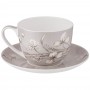 ЧАЙНАЯ ПАРА LEFARD "WHITE FLOWER"  2ПР. 330МЛ СЕРАЯ (КОР=24НАБ.)