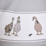 СКАТЕРТЬ КРУГЛАЯ "FAMILY FARM" 150 СМ ,100% ХЛОПОК,СЕРЫЙ ,ТВИЛ, ПРОПИТКА