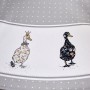 СКАТЕРТЬ КРУГЛАЯ "FAMILY FARM" 150 СМ ,100% ХЛОПОК,СЕРЫЙ ,ТВИЛ, ПРОПИТКА