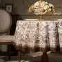 СКАТЕРТЬ КРУГЛАЯ " ROYAL GARDEN" 190 СМ,БЕЛЫЙ ,100% ХЛОПОК ,ТВИЛ С ПРОПИТКОЙ