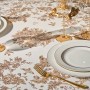 СКАТЕРТЬ КРУГЛАЯ " ROYAL GARDEN" 150 СМ,БЕЛЫЙ ,100% ХЛОПОК ,ТВИЛ С ПРОПИТКОЙ